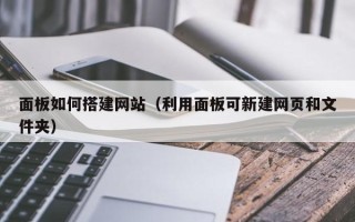 辽宁面板如何搭建网站（利用面板可新建网页和文件夹）